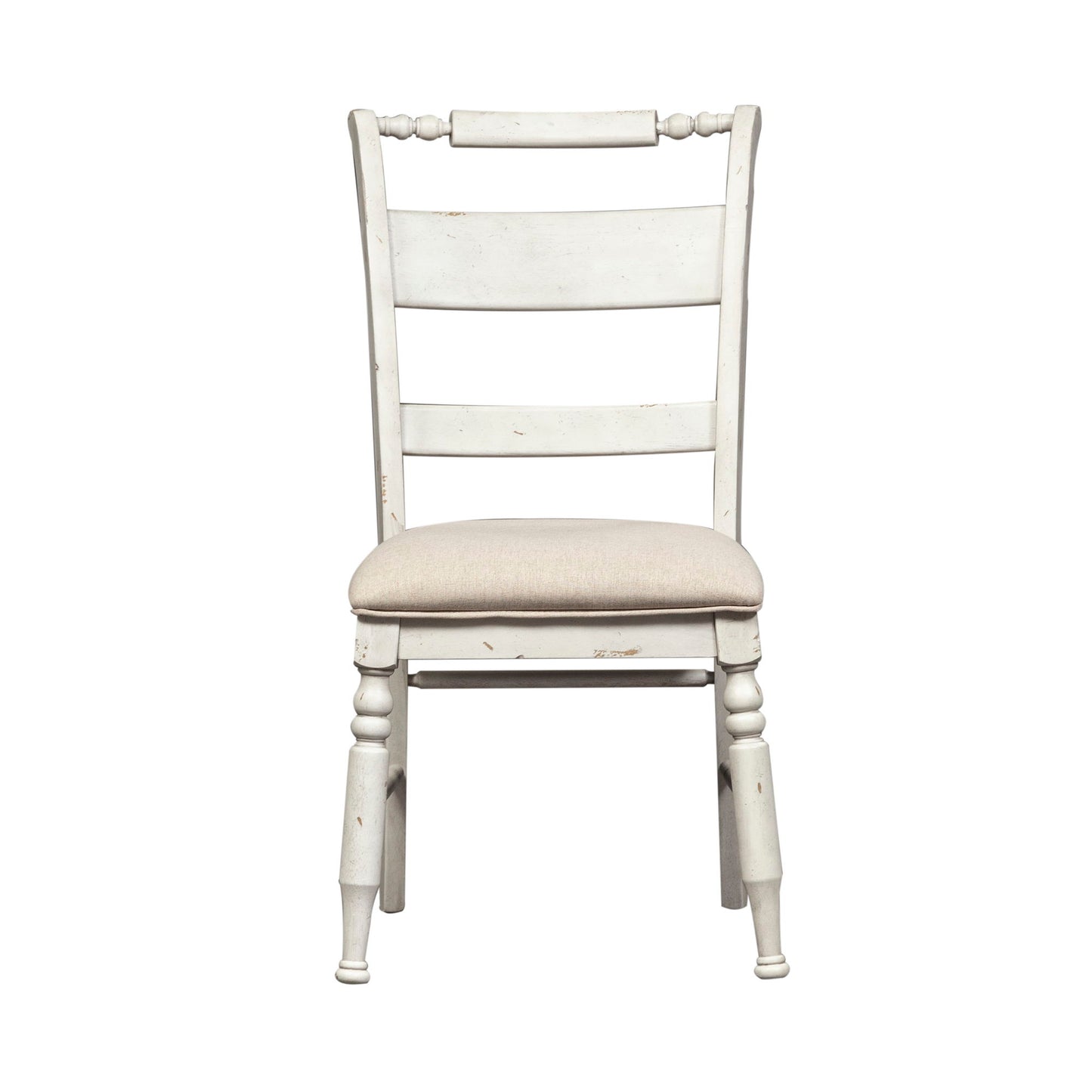 Whitney - Slat Back Side Chair - White - Hornell Furniture Outlet