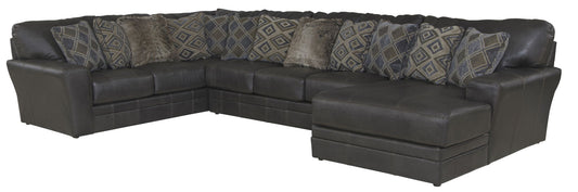Denali - Italian Leather Match Sectional - Hornell Furniture Outlet