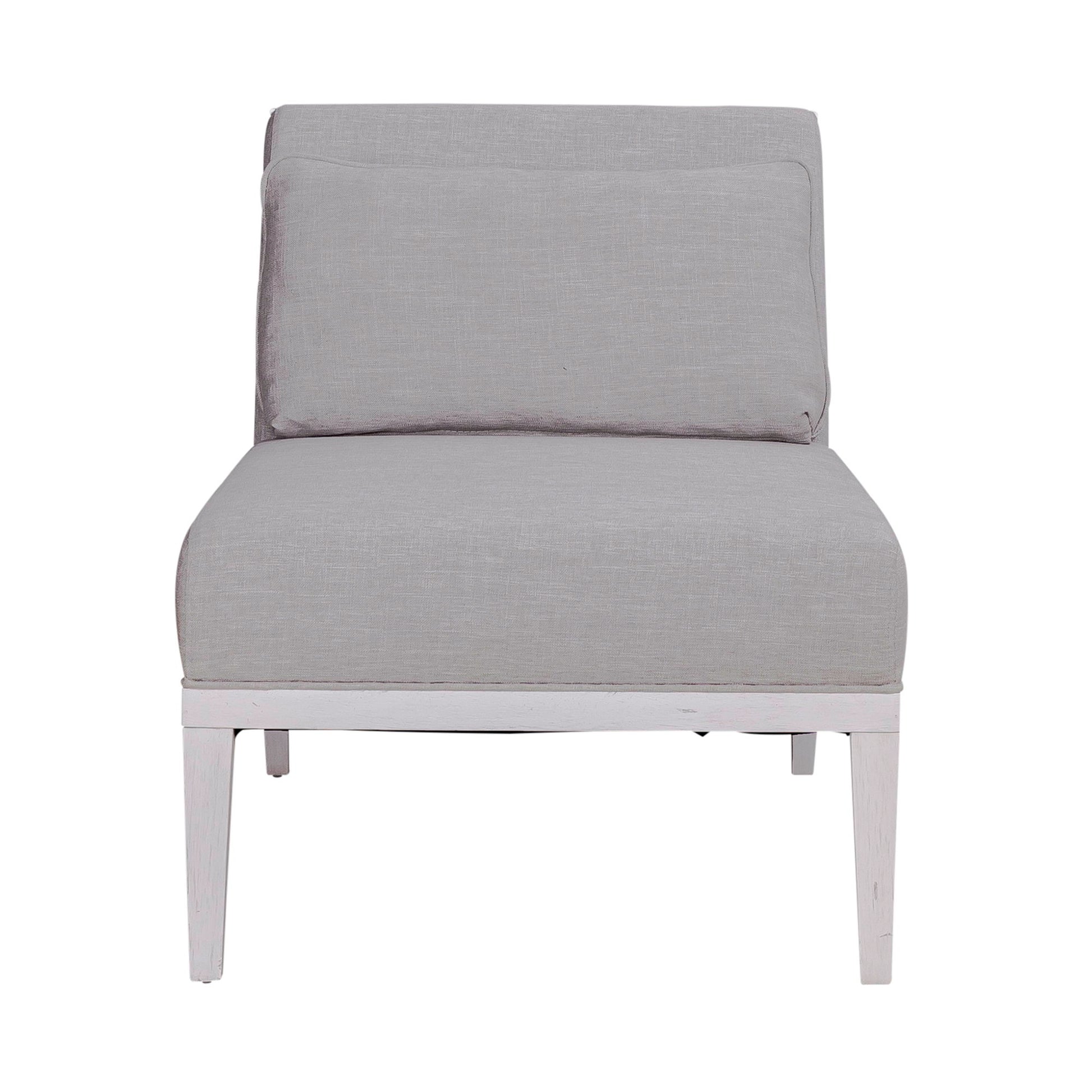 Allyson Park - Upholstered Accent Chair - Wirebrushed White - Hornell Furniture Outlet