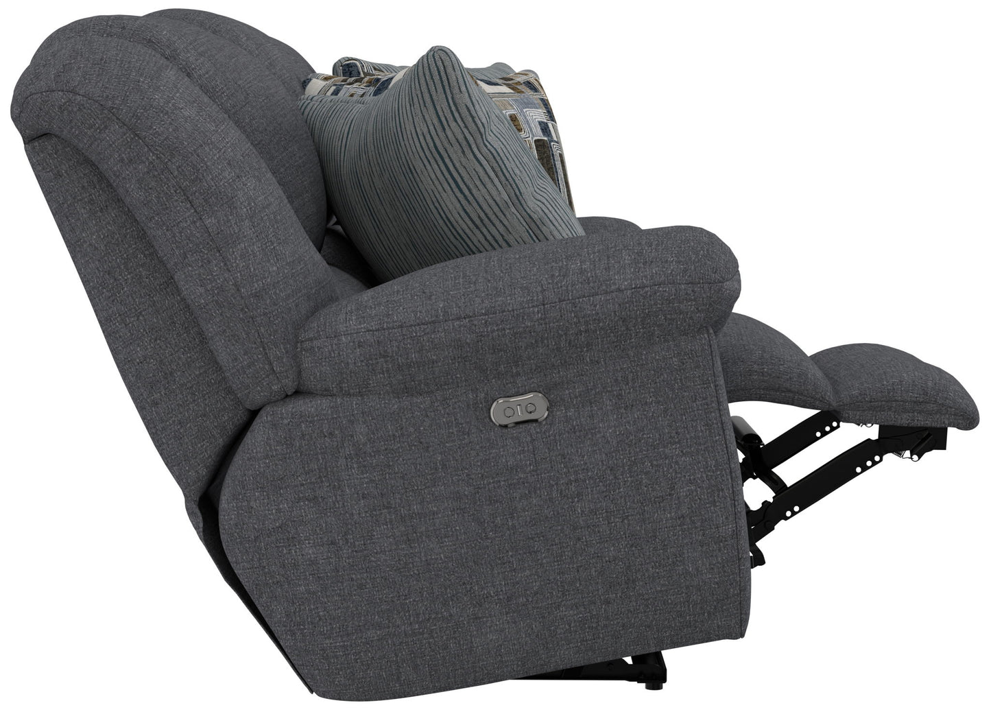 Trifecta - Sofa With 3 Recliners and Drop Down Table - Hornell Furniture Outlet