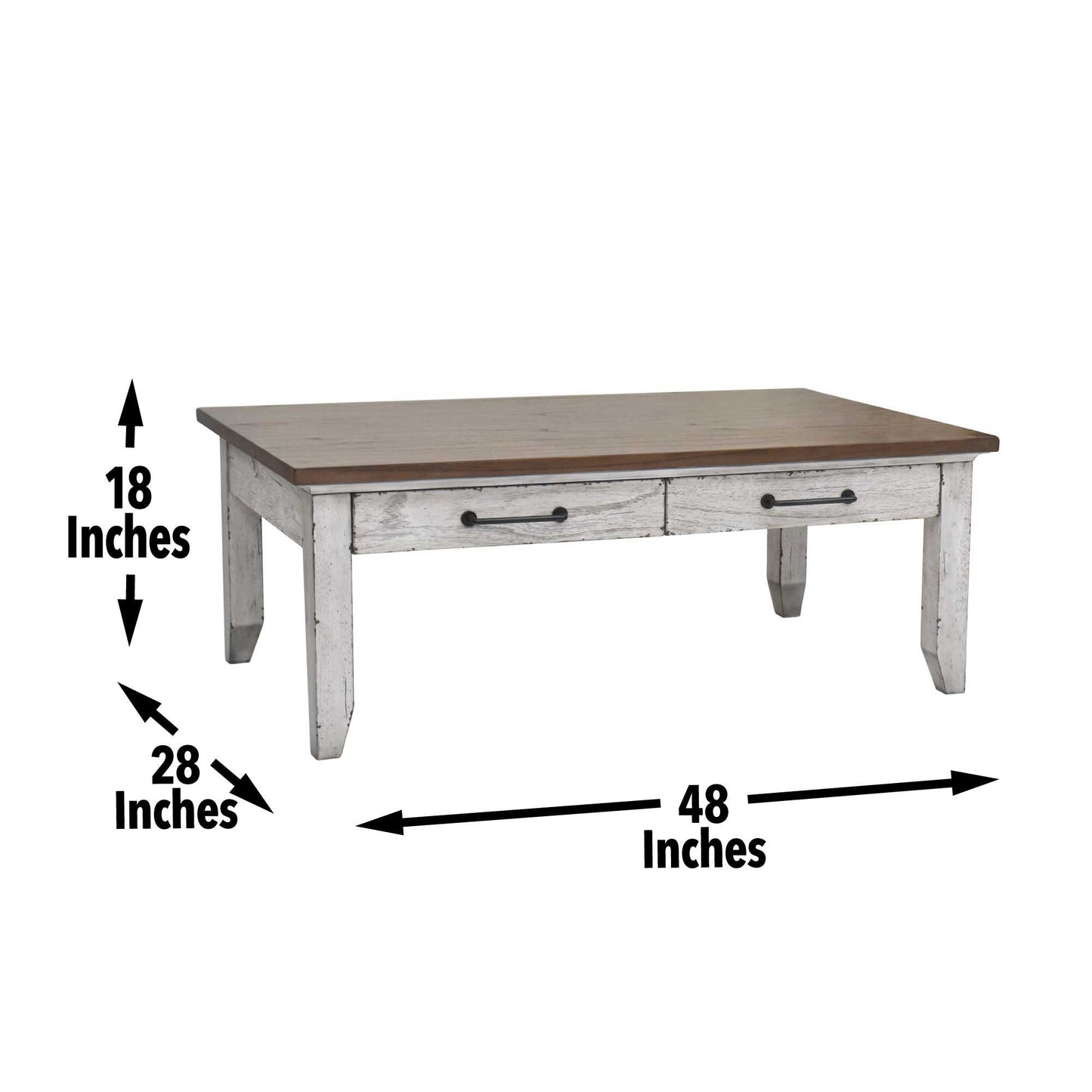 Bear Creek - Cocktail Table - White - Hornell Furniture Outlet