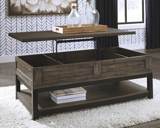 Johurst - Grayish Brown - LIFT TOP COCKTAIL TABLE - Hornell Furniture Outlet