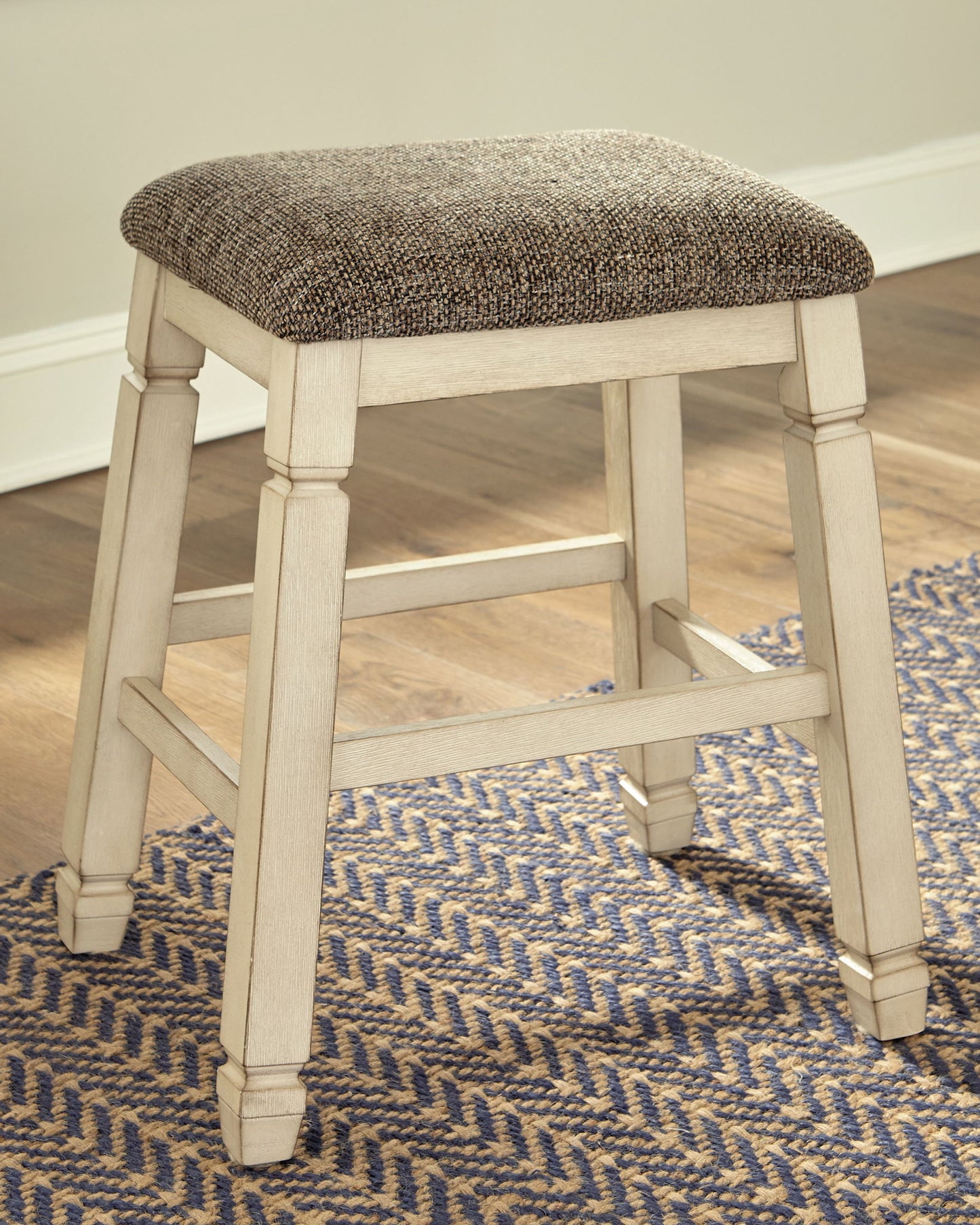 Bolanburg - Beige - Upholstered Stool (Set of 2) - Hornell Furniture Outlet