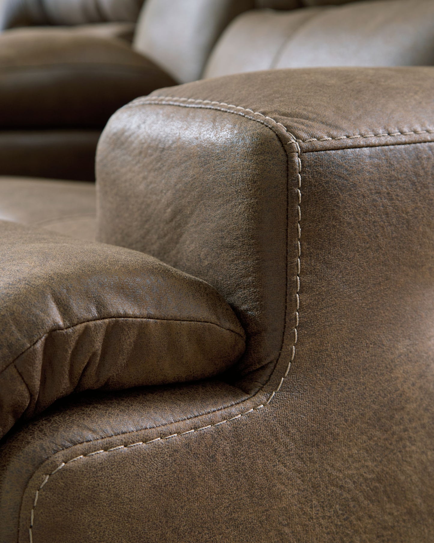 Beckley Place - Earth - Power Recliner With Adjustable Headrest - Hornell Furniture Outlet