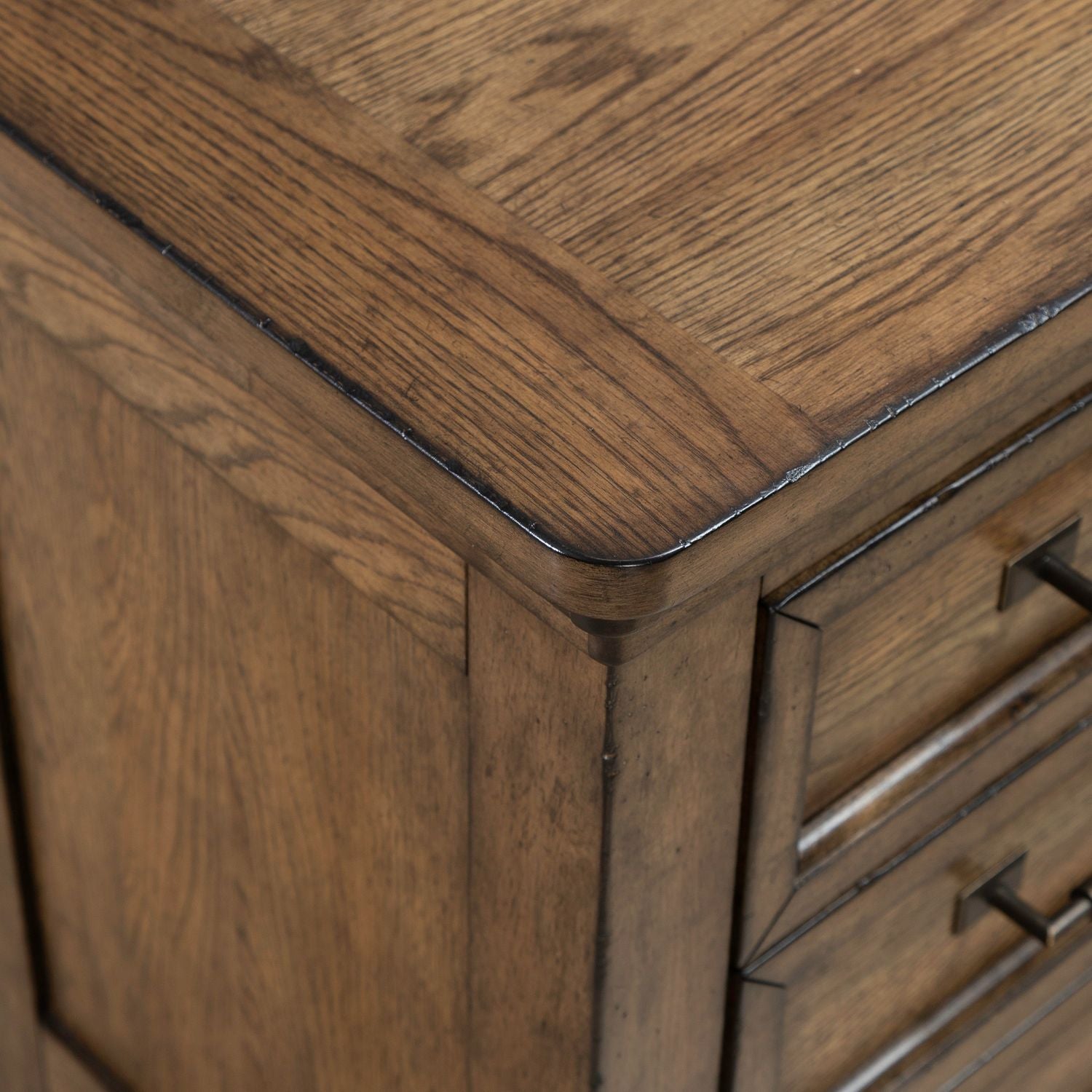 Carolina Park - Nightstand With Charging Station - Brown - Hornell Furniture Outlet