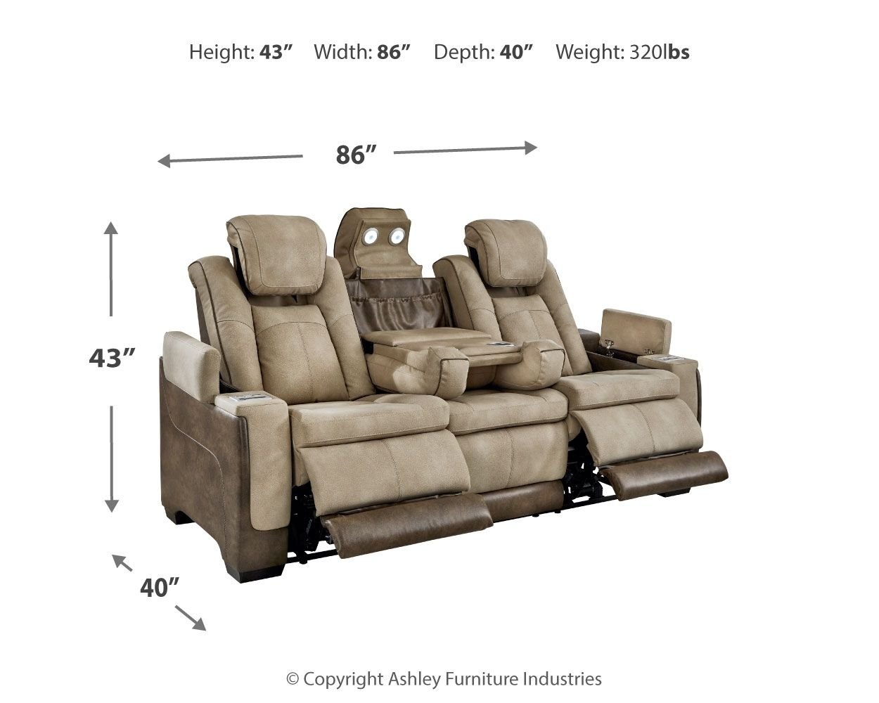 Next - Gen Durapella - Power Reclining Sofa - Hornell Furniture Outlet