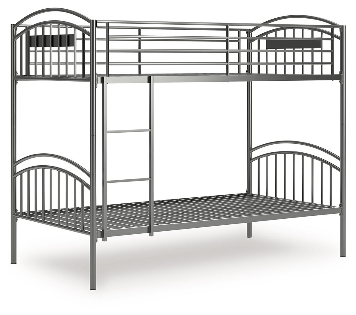 Lanceburg - Gray - Twin/Twin Bunk Bed With Ladder - Hornell Furniture Outlet
