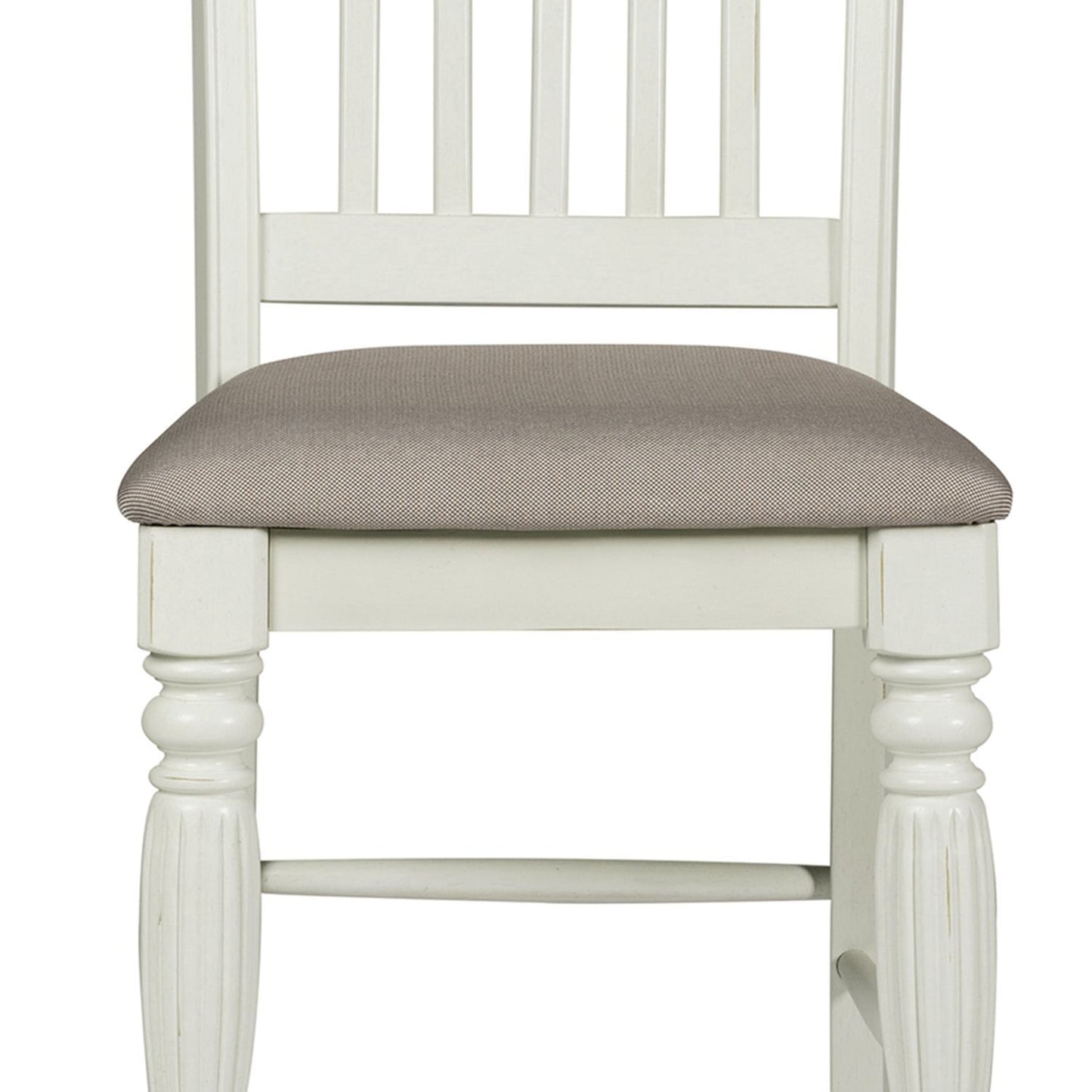 Cumberland Creek - Slat Back Counter Chair (RTA) - Nutmeg / Buttermilk - Hornell Furniture Outlet