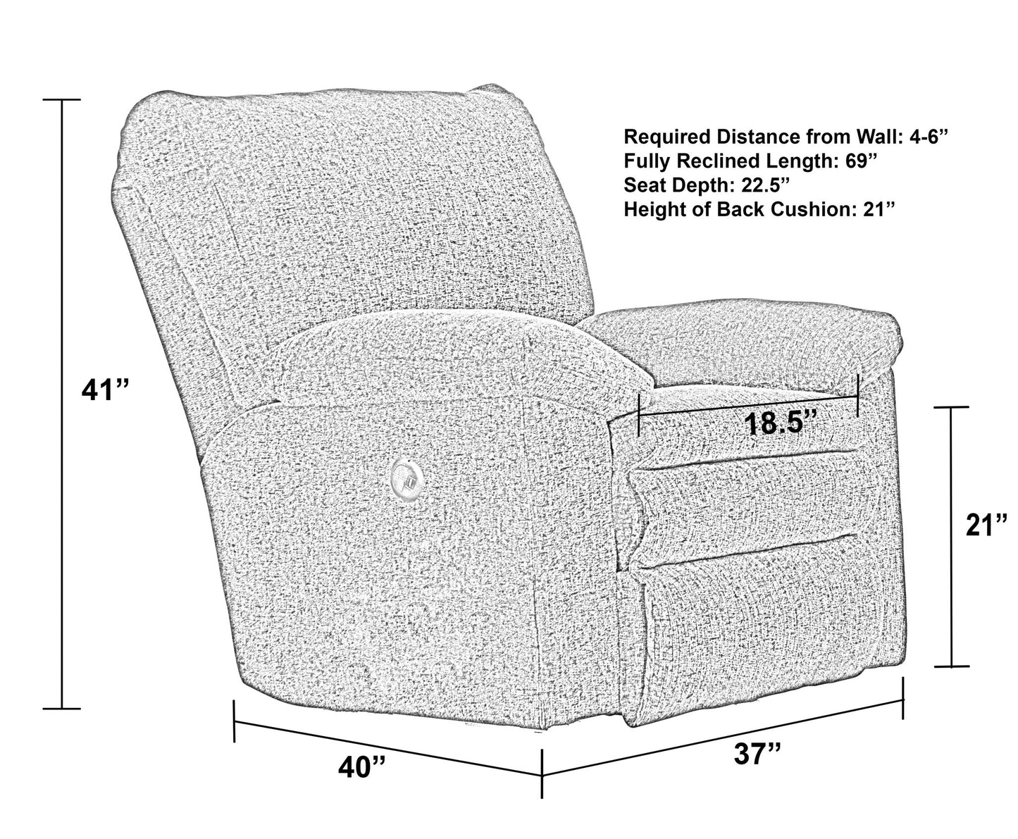 Tosh - Power Recliner - Hornell Furniture Outlet
