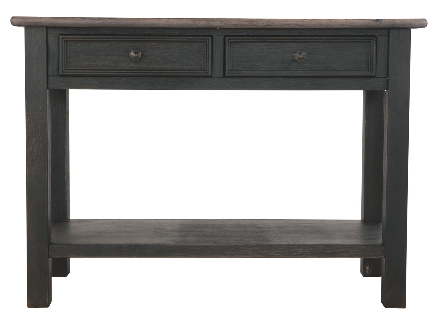 Tyler Creek - Grayish Brown / Black - Sofa Table - Hornell Furniture Outlet