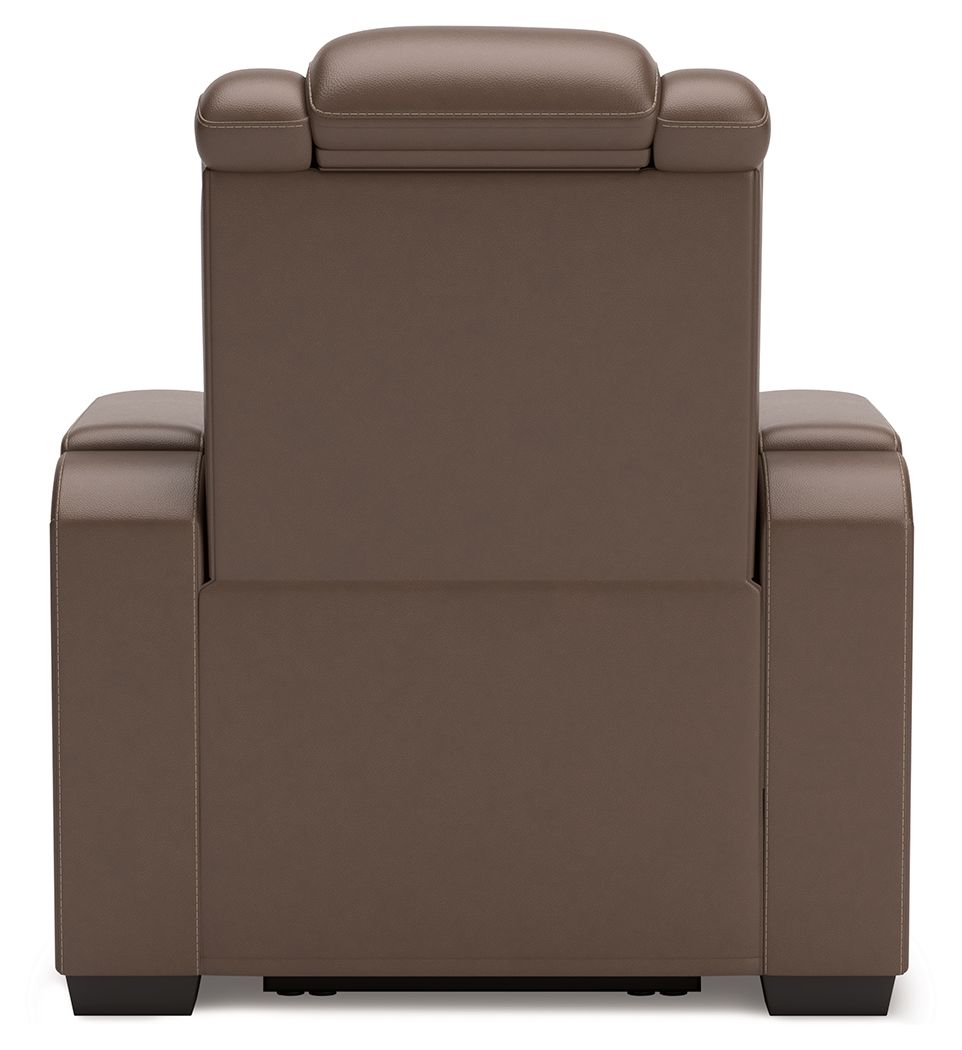 High Impact - Tobacco - Power Recliner / Adj Headrest - Hornell Furniture Outlet