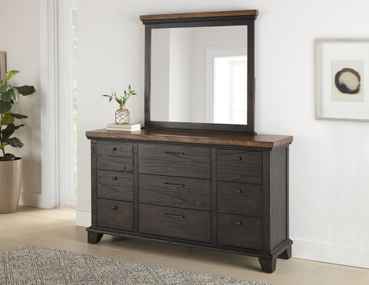 Bear Creek - Dresser And Mirror - Hornell Furniture Outlet