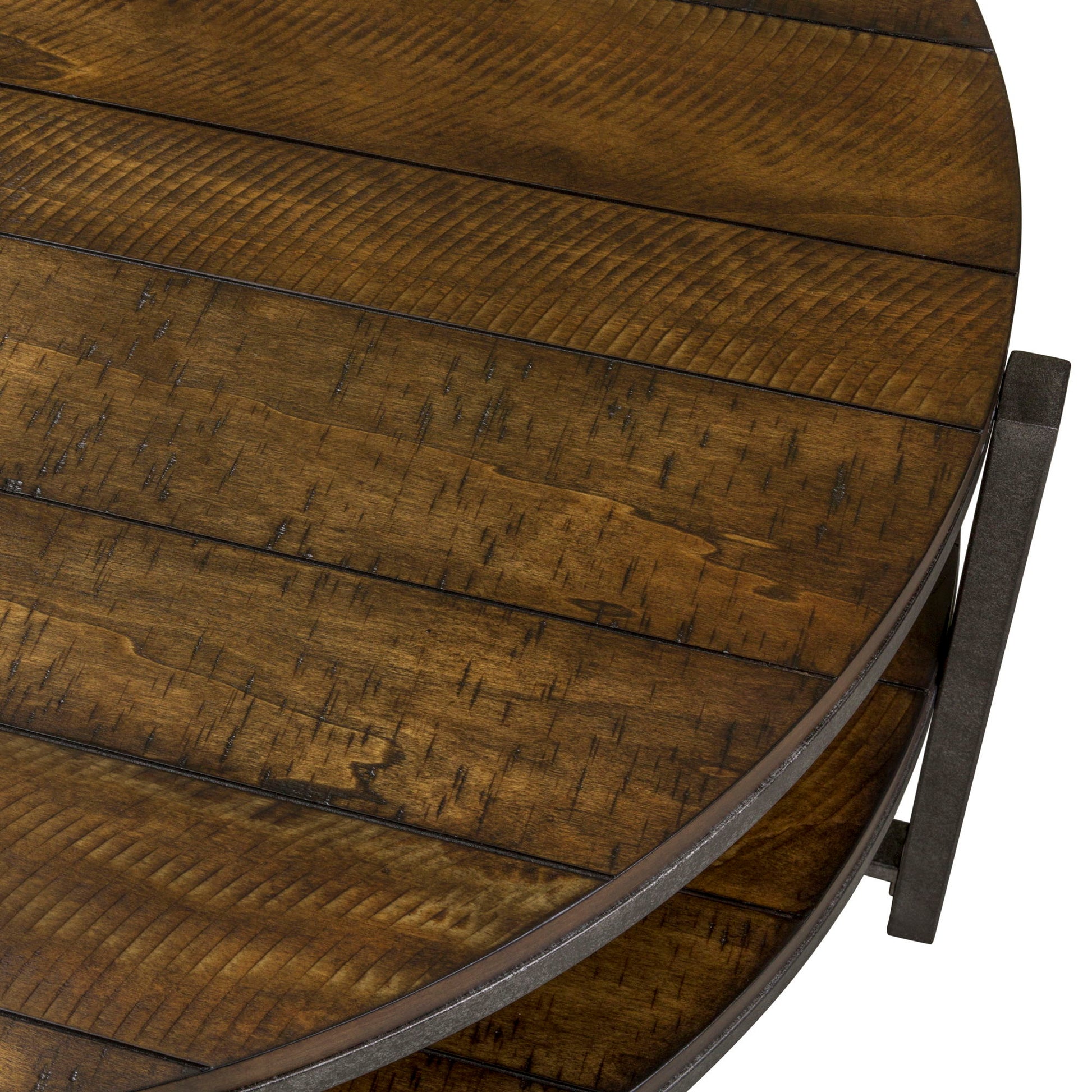Breckinridge - Round Cocktail Table - Dark Brown - Hornell Furniture Outlet
