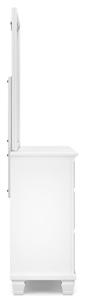 Fortman - White - Dresser And Mirror - Hornell Furniture Outlet