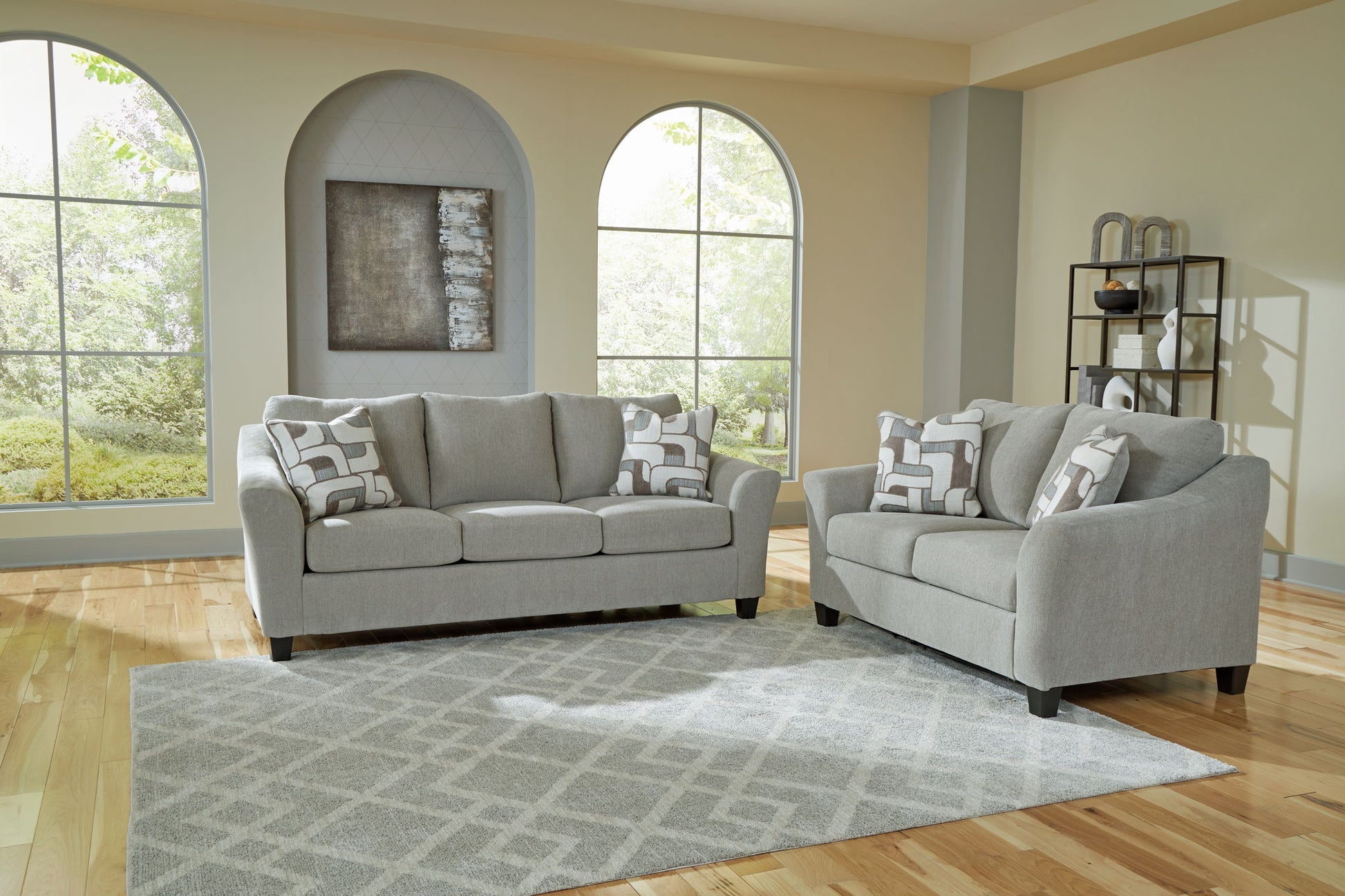 Willarae - Taupe - 2 Pc. - Sofa, Loveseat - Hornell Furniture Outlet