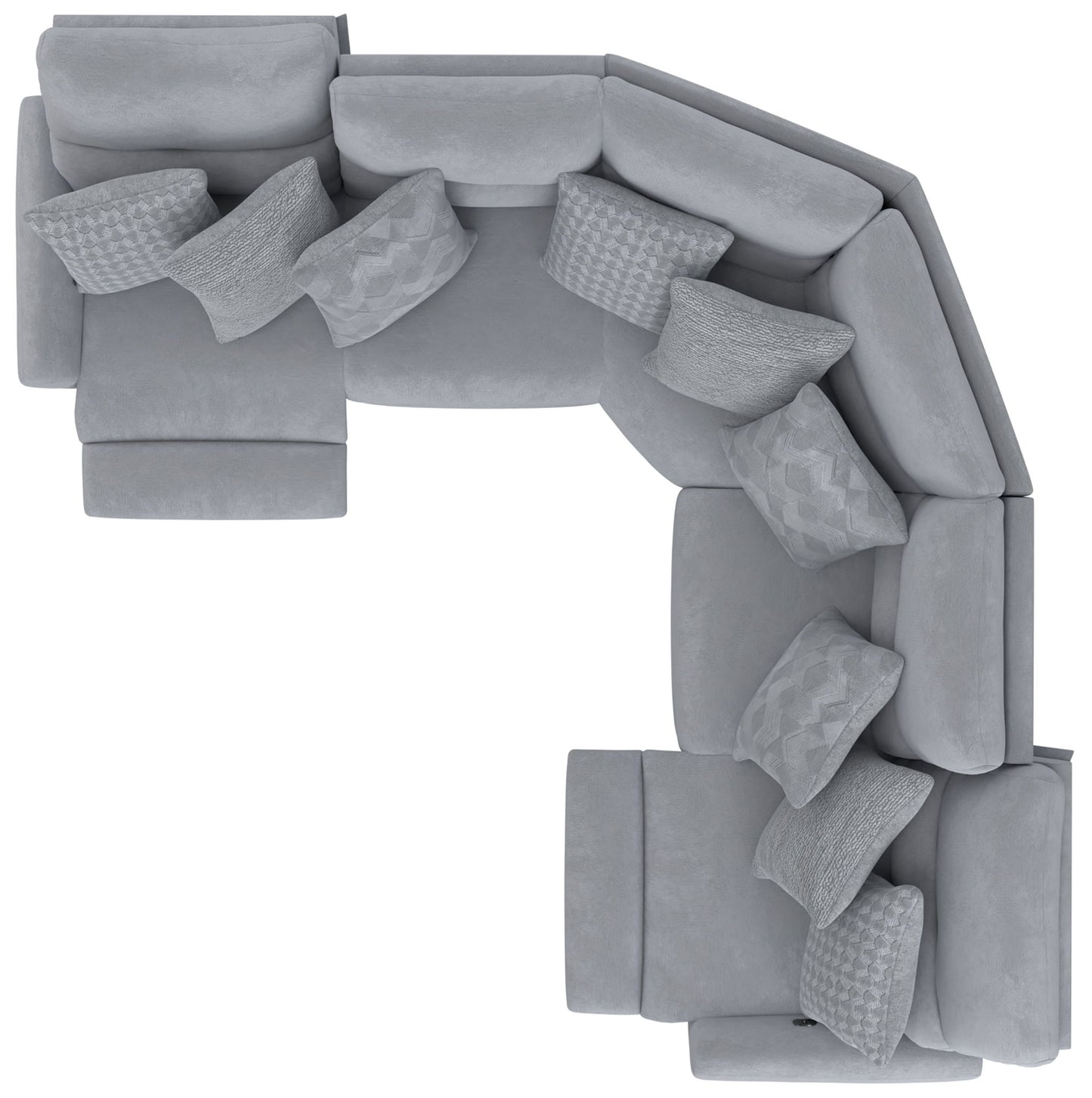 Majesty - Deep Seating Power Reclining Sectional - Hornell Furniture Outlet