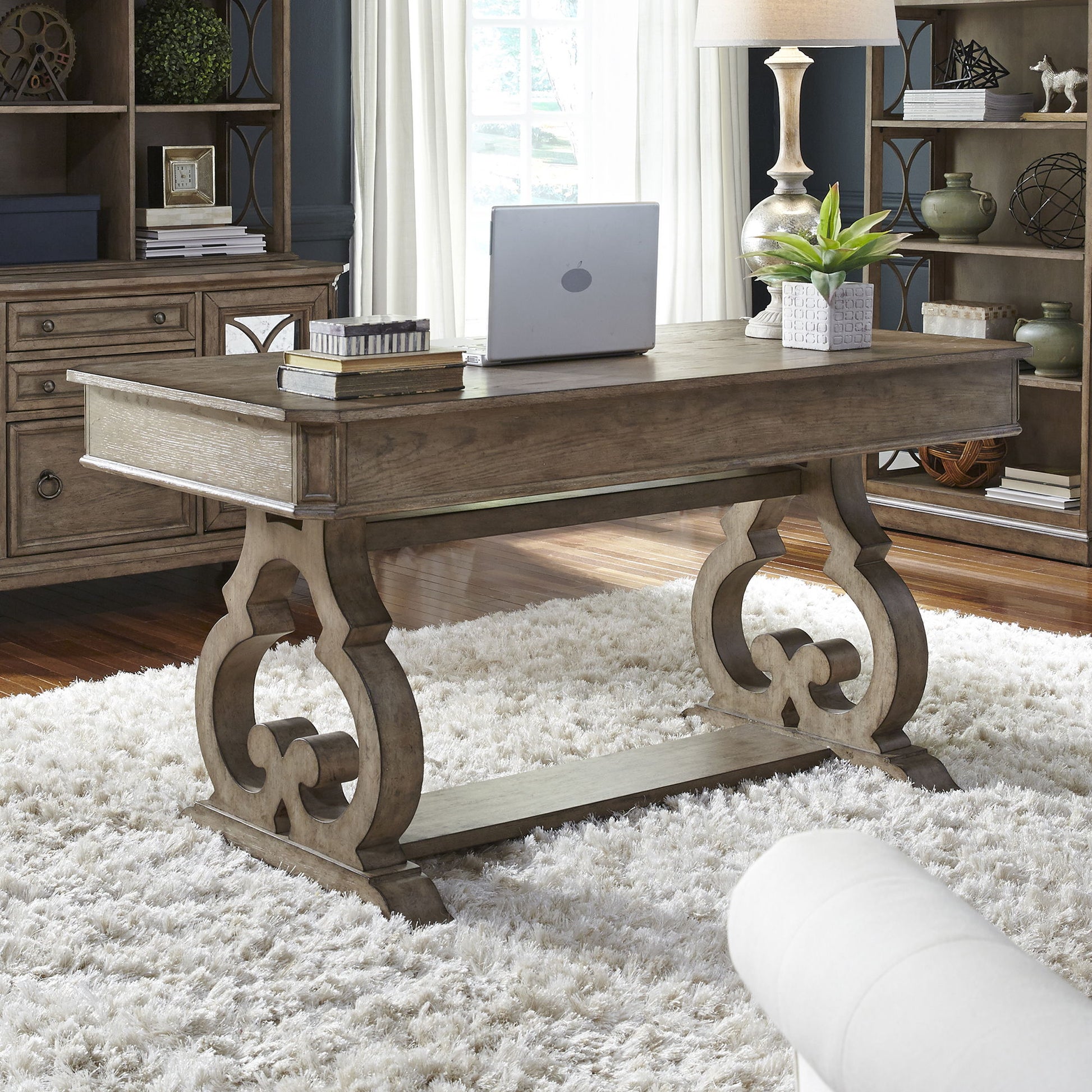 Simply Elegant - Writing Desk - Light Brown - Hornell Furniture Outlet