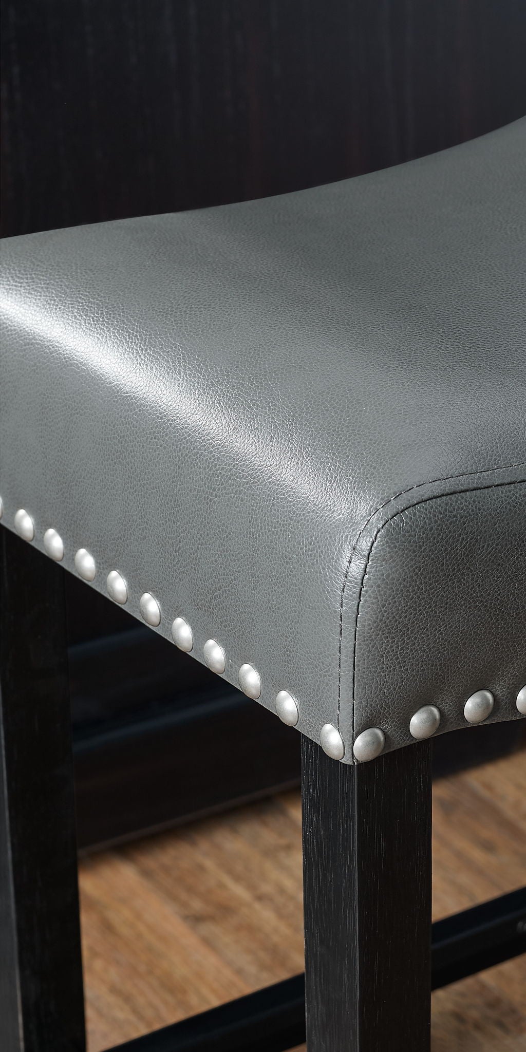 Aspen - Counter Stool (Set of 2) - Dark Gray - Hornell Furniture Outlet