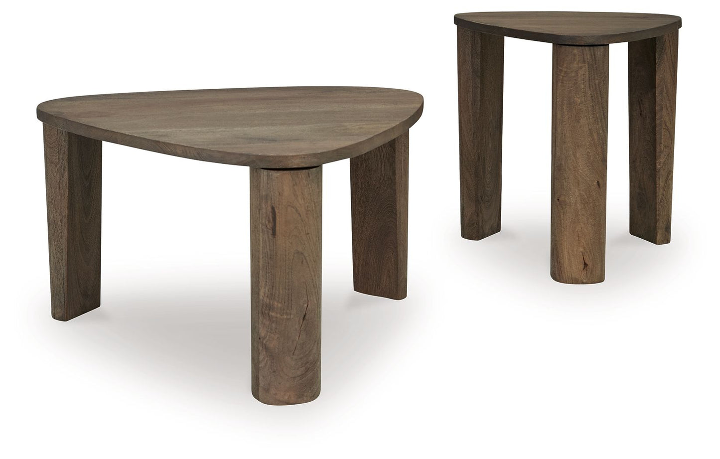 Reidport - Grayish Brown - Accent Cocktail Table Set (Set of 2) - Hornell Furniture Outlet