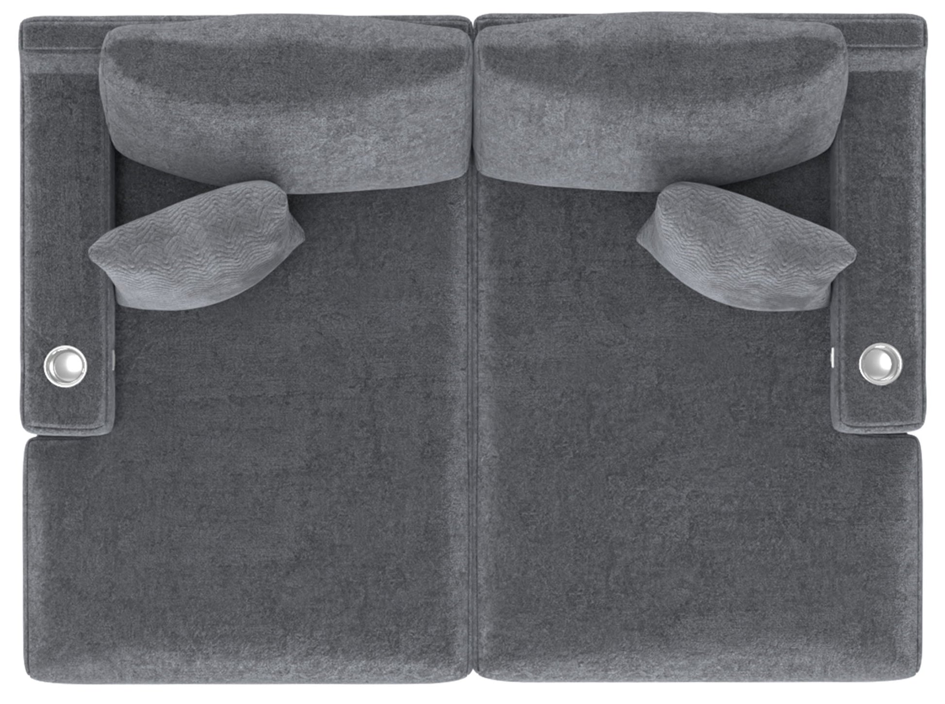 Cozy - 2 Piece Double Wide Chaise With USB Charging Ports - Hornell Furniture Outlet