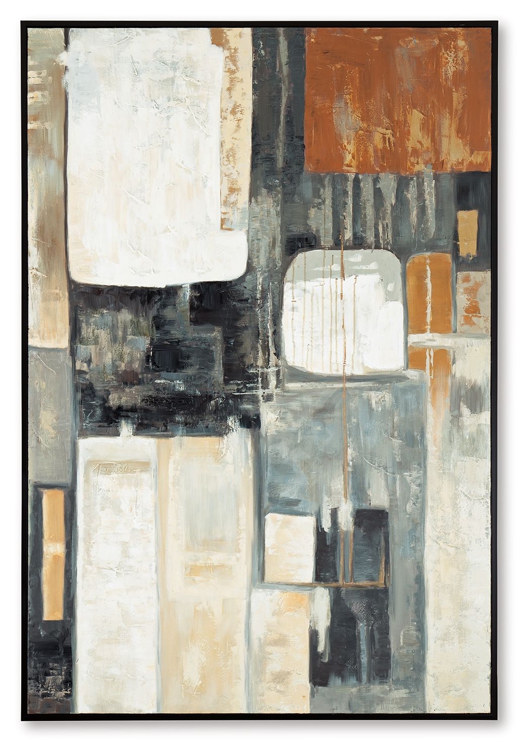 Howford - Brown / Black / Gray - Wall Art - Hornell Furniture Outlet
