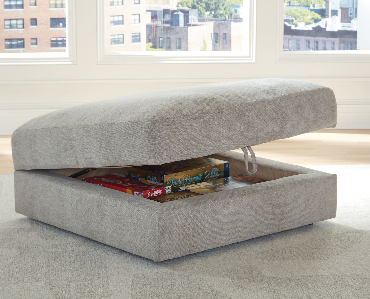 Aslan Court - Sectional With Ottoman Set - Hornell Furniture Outlet