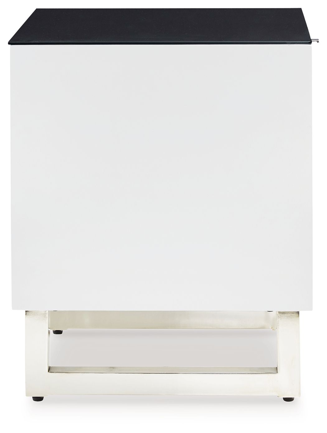 Gardoni - White / Black - Rectangular End Table - Hornell Furniture Outlet
