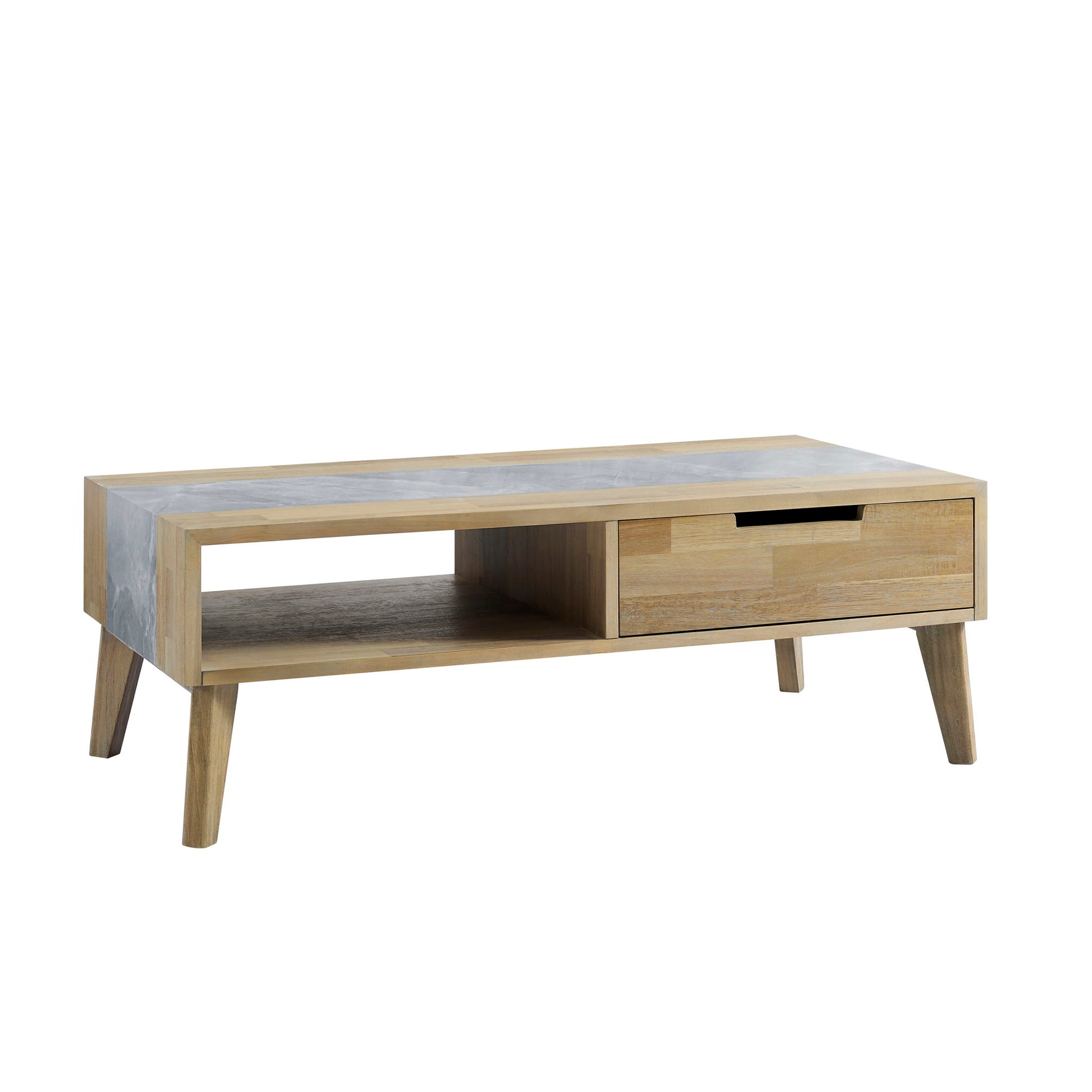 Calgary - Sintered Stone Coffee Table - Brown - Hornell Furniture Outlet