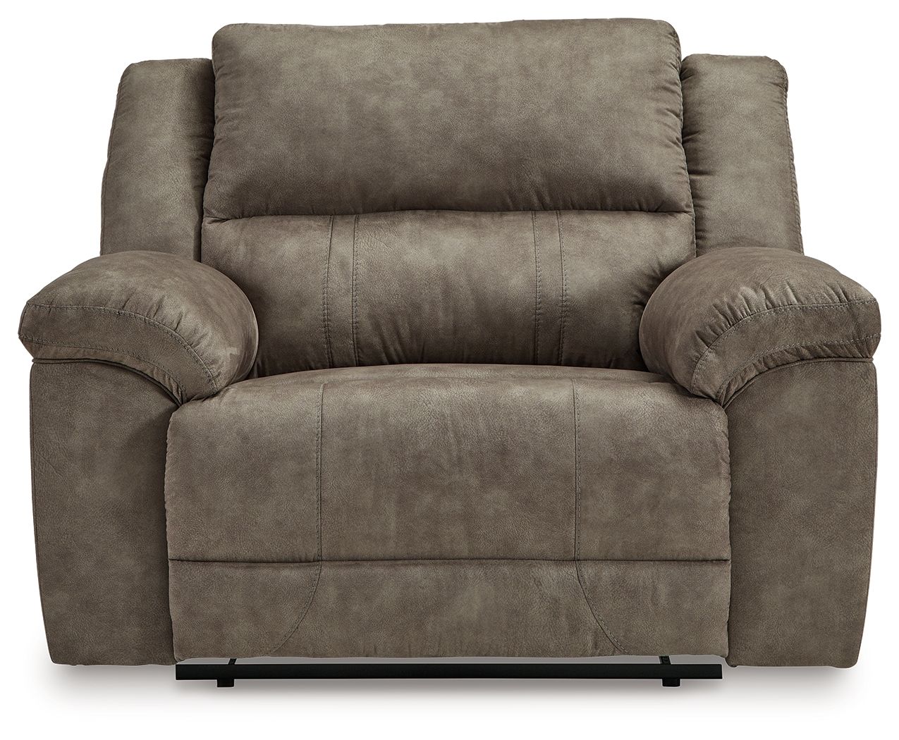 Laresview - Fossil - Zero Wall Wide Seat Recliner - Hornell Furniture Outlet