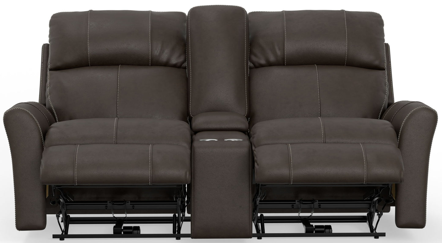 Fredda - Power Recliner Console Loveseat - Hornell Furniture Outlet