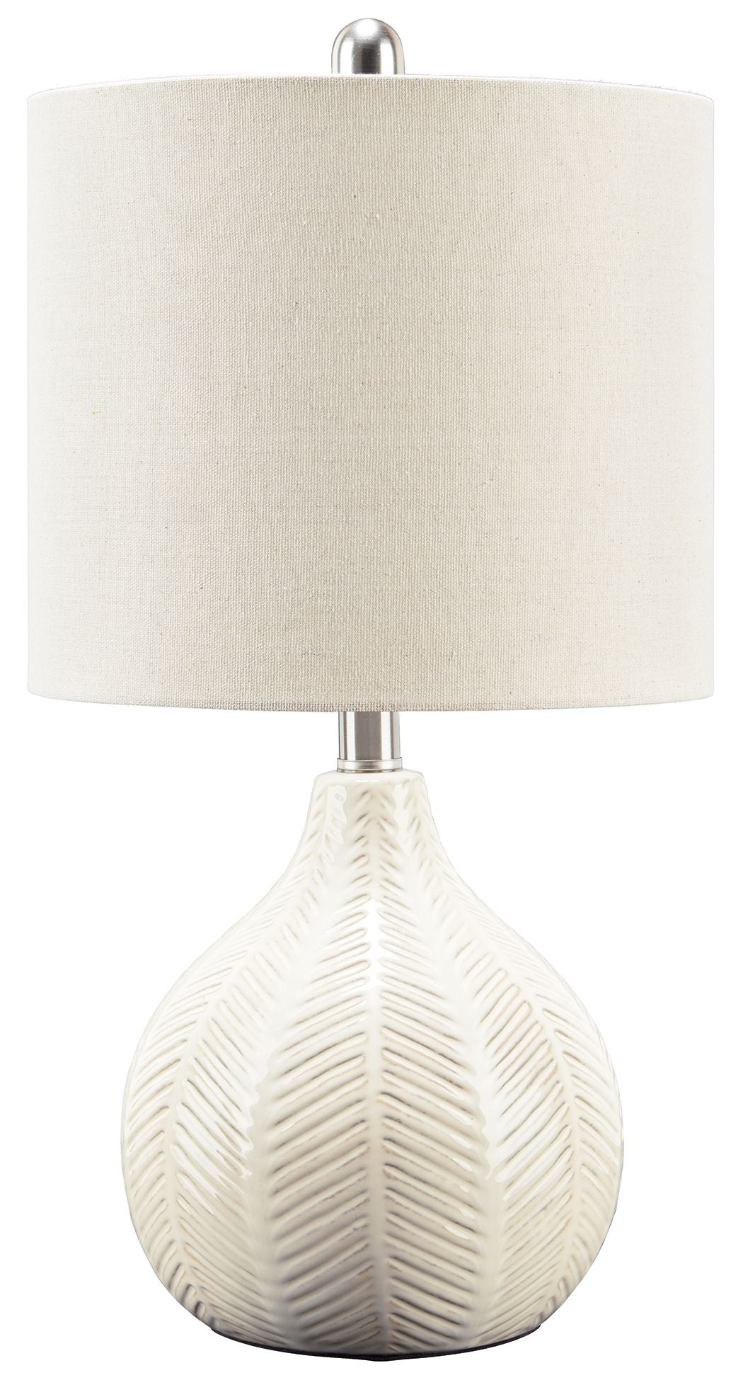 Rainermen - Off White - Ceramic Table Lamp - Hornell Furniture Outlet