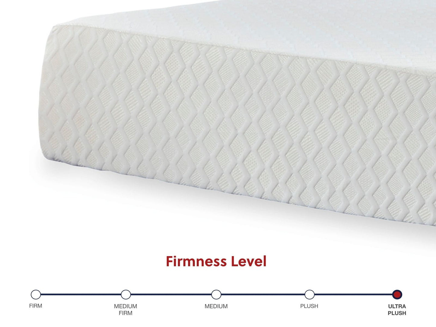 Chime 12 Inch Memory Foam - White - California King Mattress - 12 - inch - Hornell Furniture Outlet