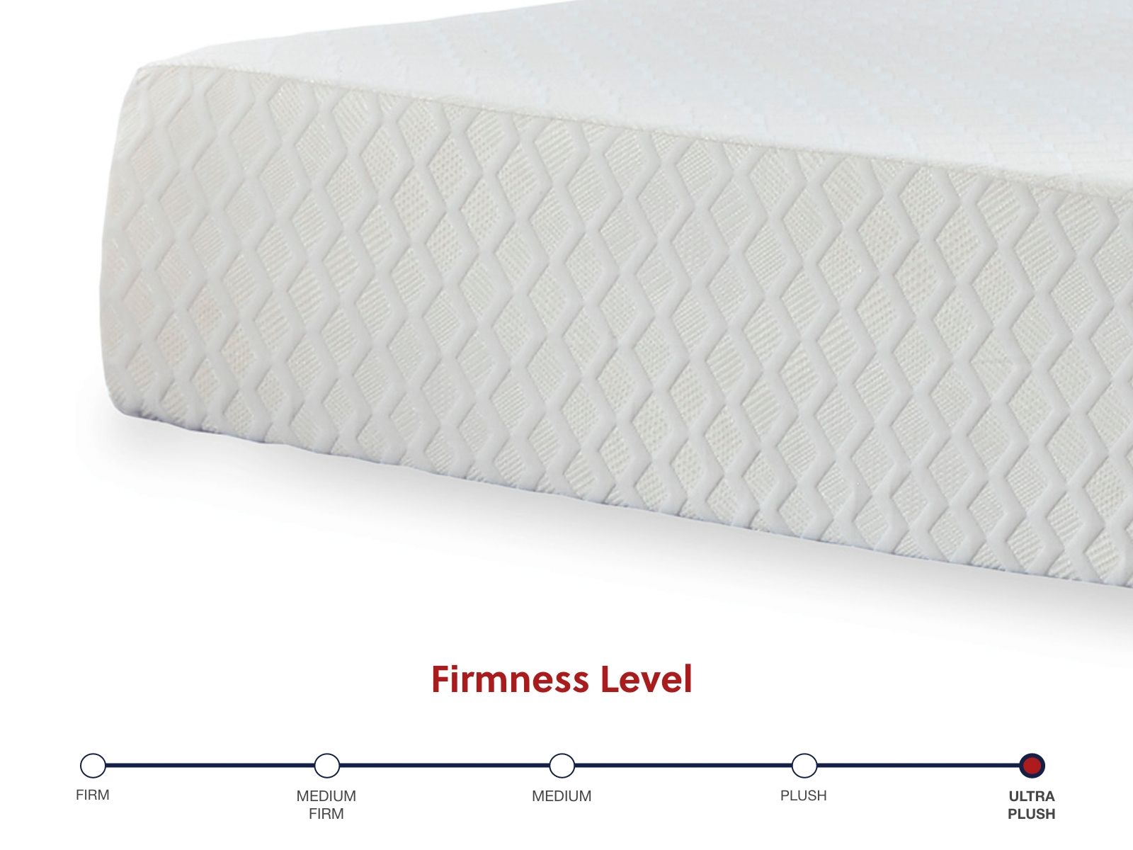 Chime 12 Inch Memory Foam - White - California King Mattress - 12 - inch - Hornell Furniture Outlet