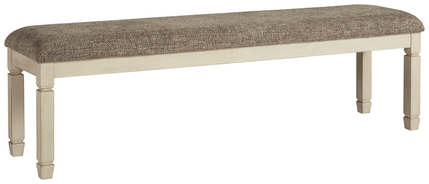 Bolanburg - Brown / Beige - Extra Large UPH DRM Bench - Hornell Furniture Outlet
