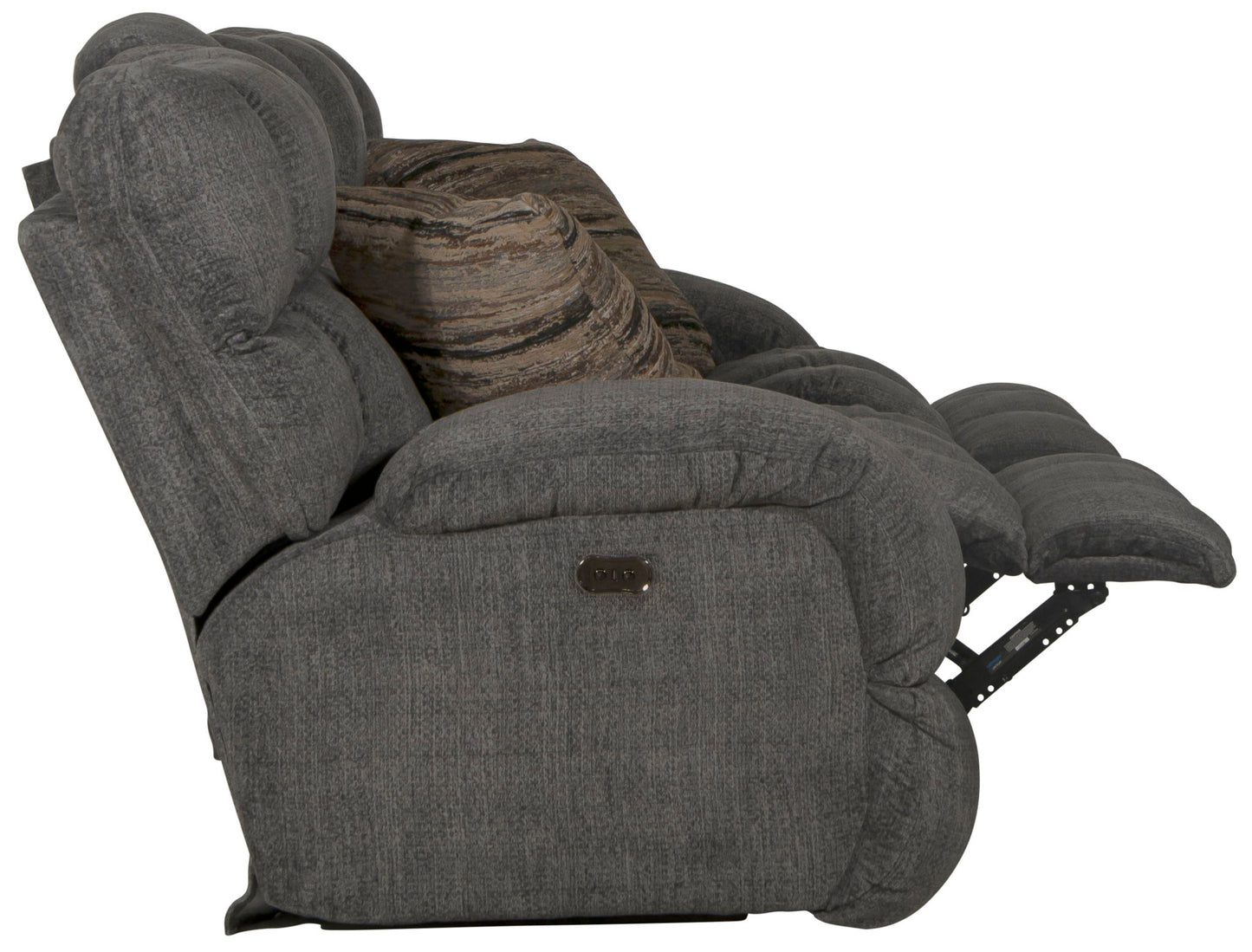 Ashland - Power Lay Flat Reclining Console Loveseat - Hornell Furniture Outlet