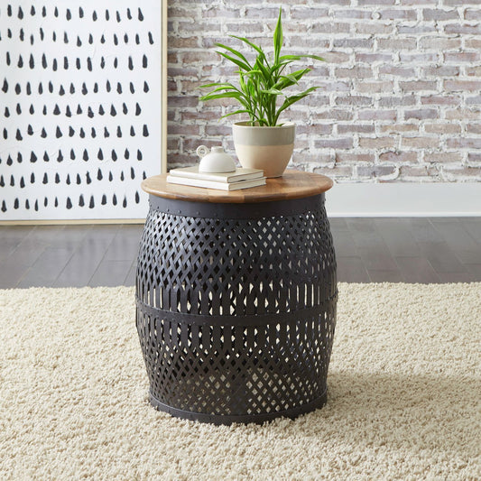Shadow View - Accent End Table - Black - Hornell Furniture Outlet
