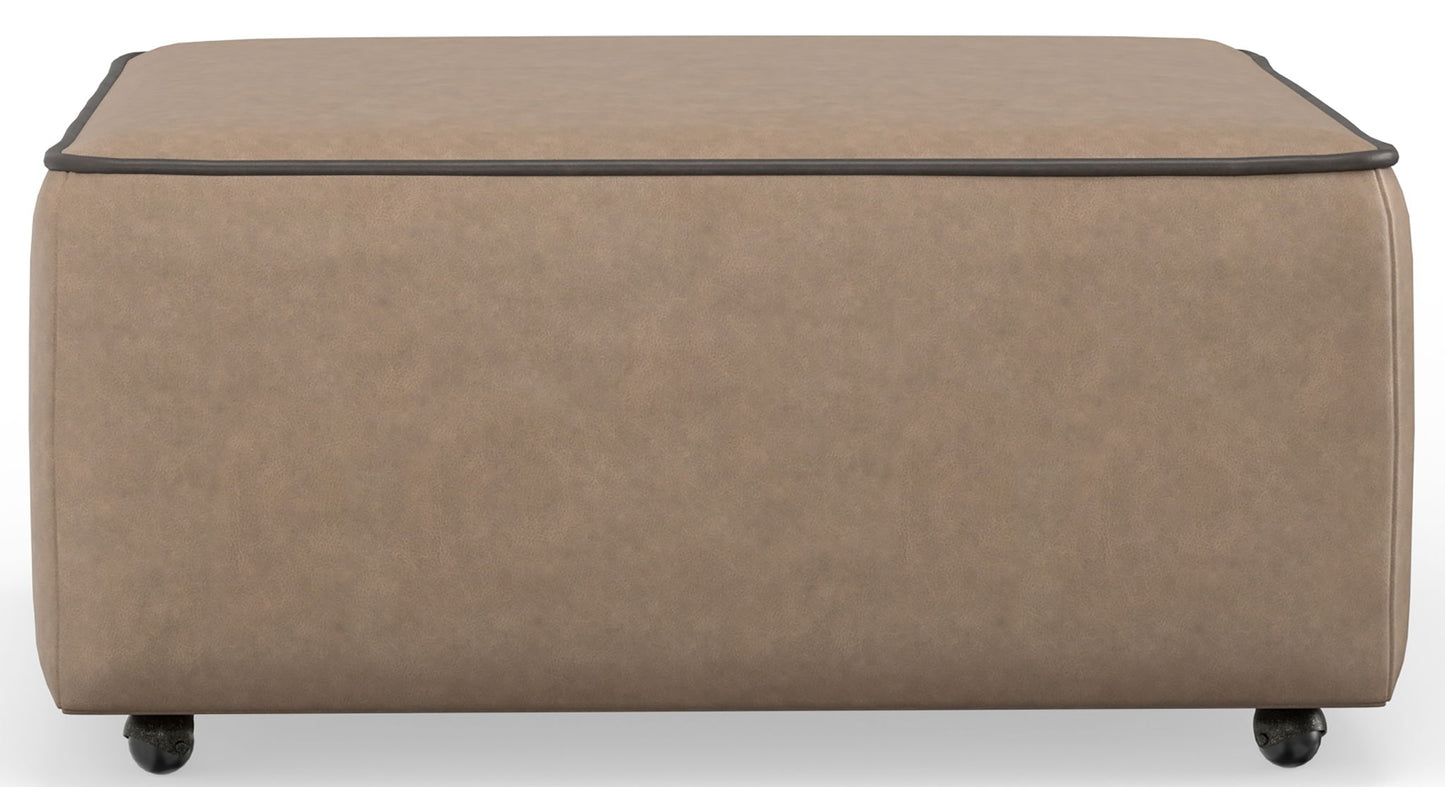 Nico - Castered Cocktail Ottoman - Hornell Furniture Outlet