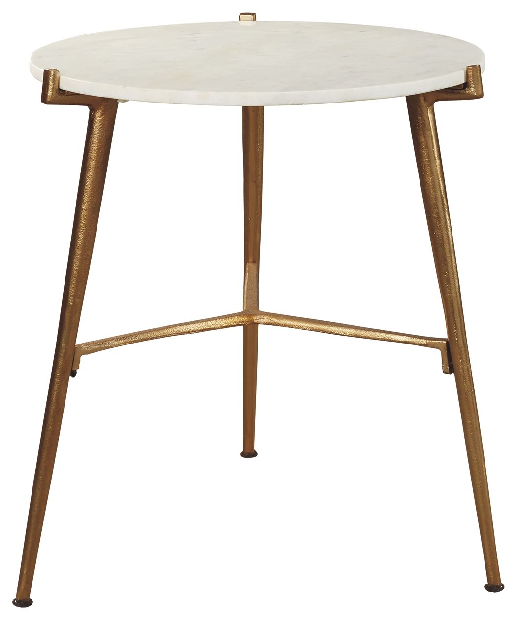 Chadton - White / Gold Finish - Accent Table - Hornell Furniture Outlet