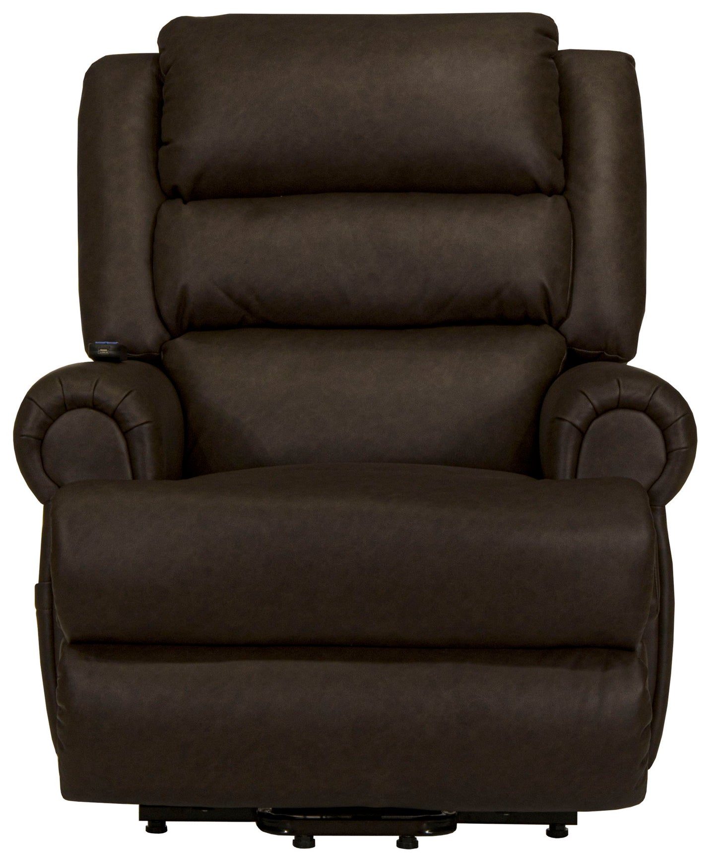 Muncy - Power Lift Chaise Recliner With Dual Motor & Zero Gravity - Walnut - Hornell Furniture Outlet