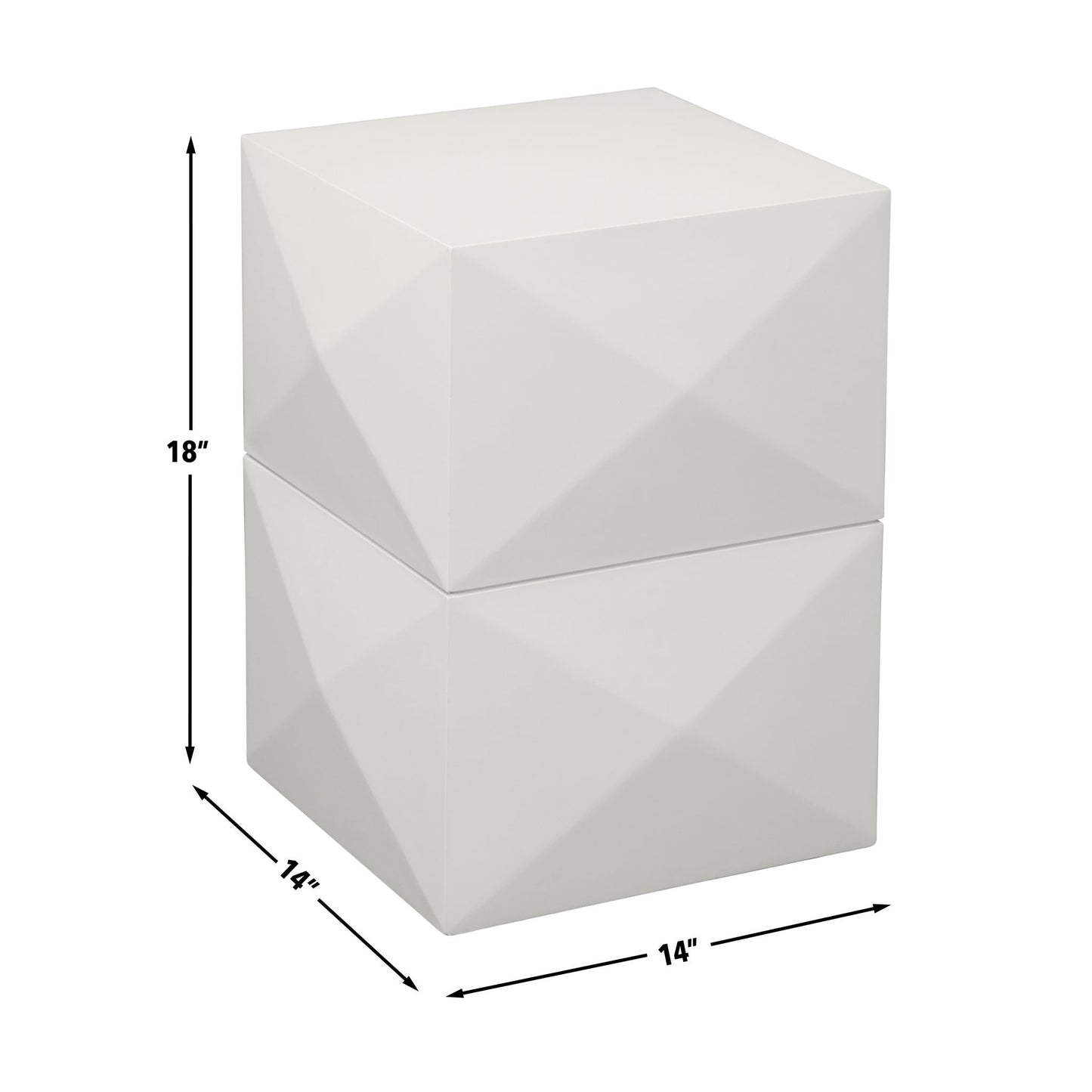 Malibu - Side Table - White - Hornell Furniture Outlet