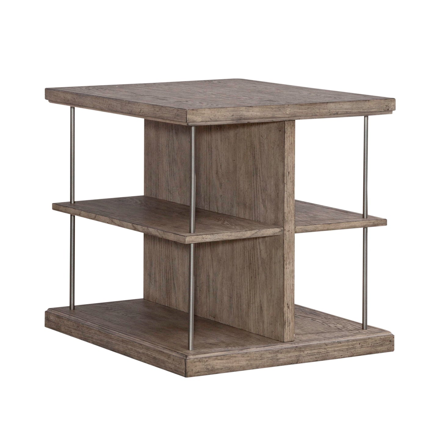 City Scape - End Table - Burnished Beige - Hornell Furniture Outlet