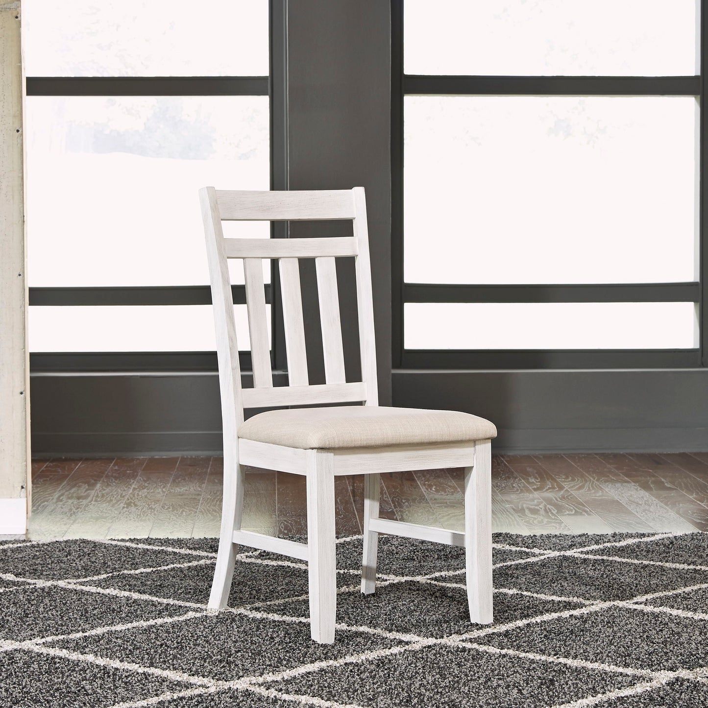 Summerville - Slat Back Side Chair - White - Hornell Furniture Outlet