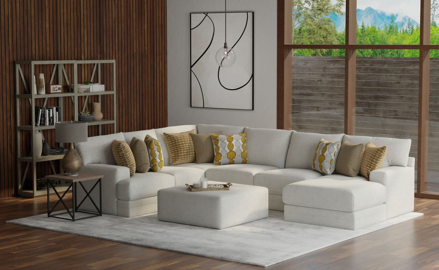 Tori - Sectional With Comfort Coil Seating, Cocktail Ottoman And Accent Pillows Included - Hornell Furniture Outlet