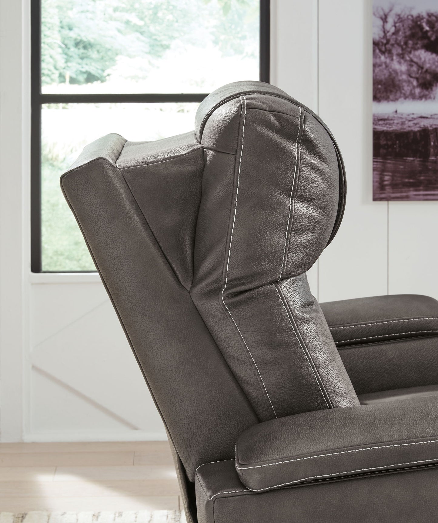 Feazada - Power Recliner With Adj Headrest - Hornell Furniture Outlet