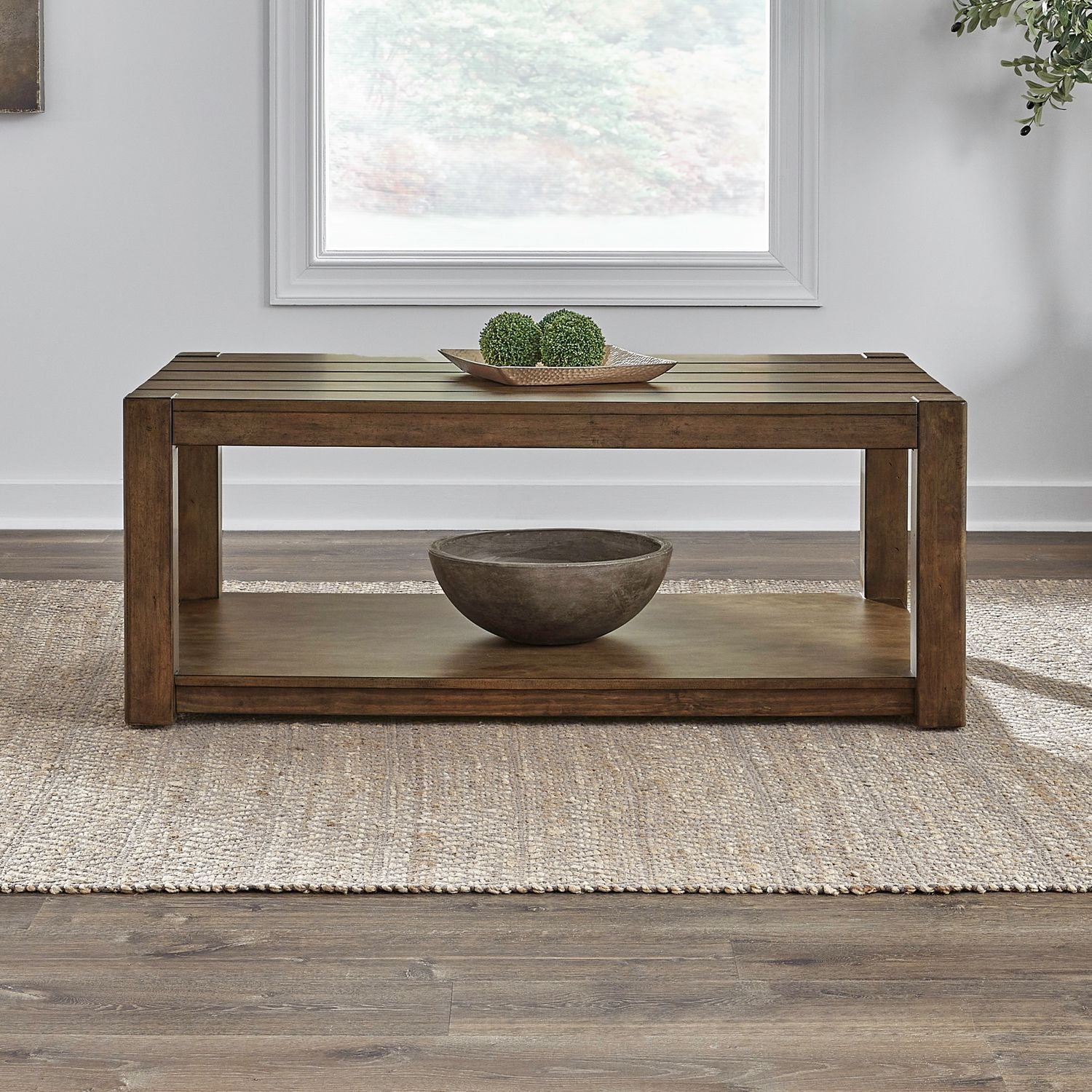 Broadmore - Rectangular Cocktail Table - Brown - Hornell Furniture Outlet