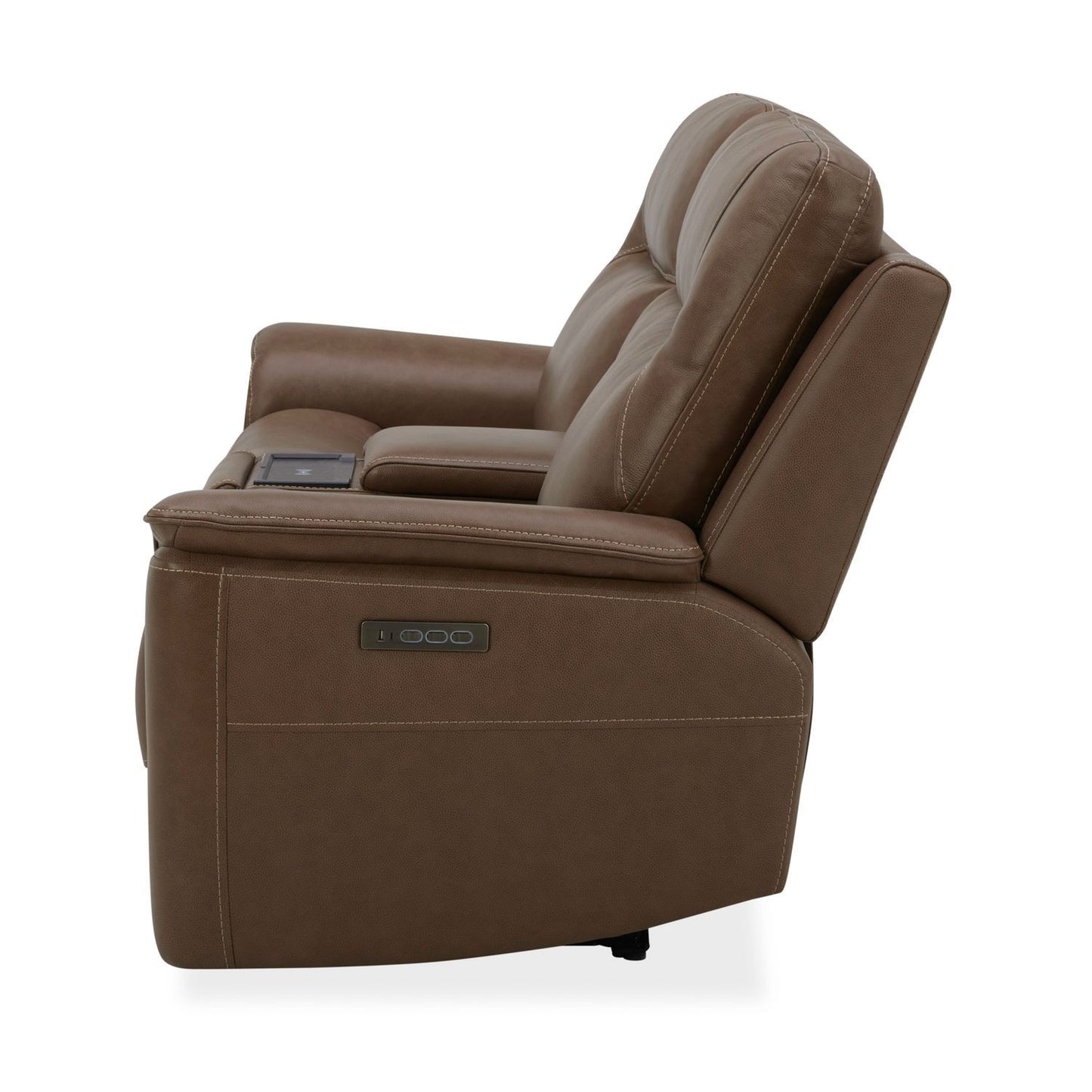 Collins - Loveseat With Console P3 & ZG - Brown - Hornell Furniture Outlet