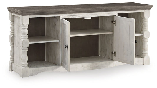 Havalance - Extra Large TV Stand - 2 Doors - Brown / Beige - Hornell Furniture Outlet