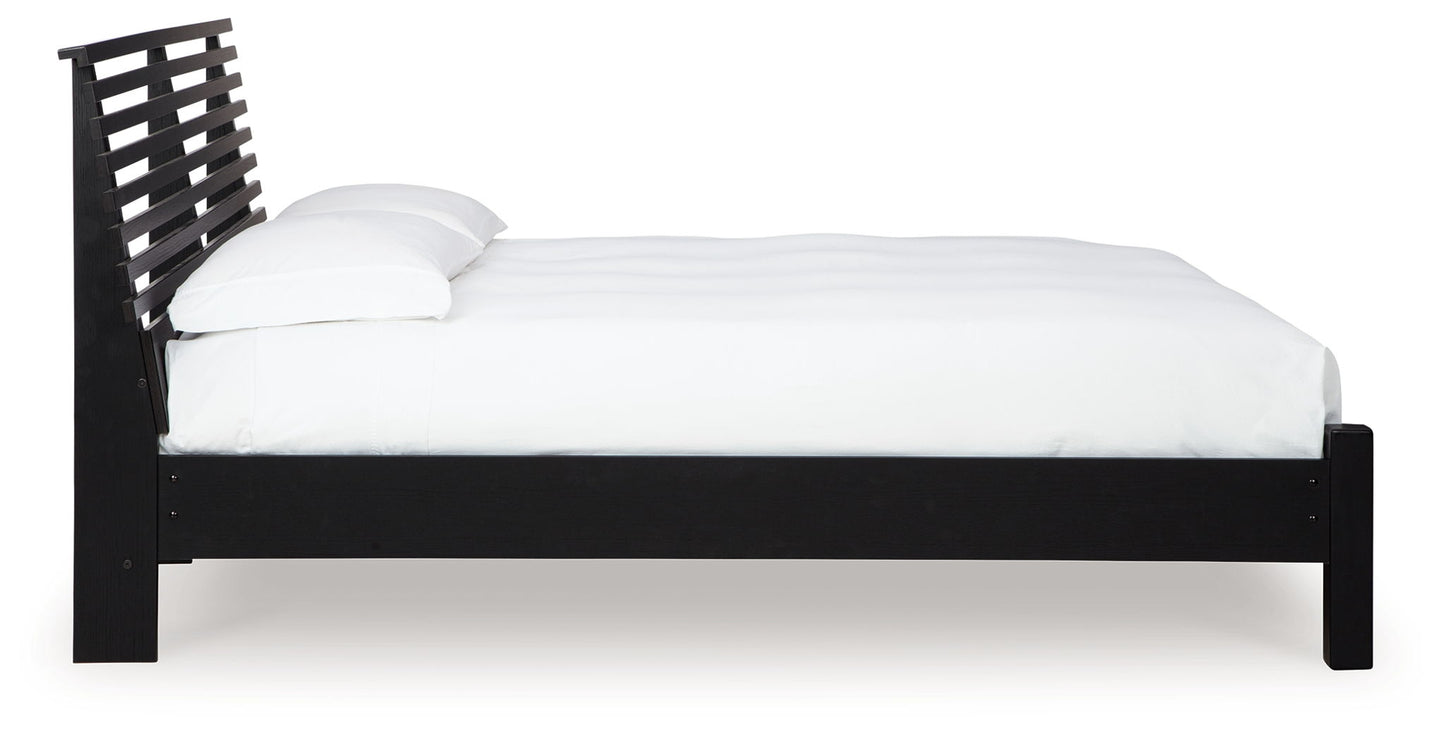 Danziar - Slat Panel Bed With Low Footboard Set - Hornell Furniture Outlet