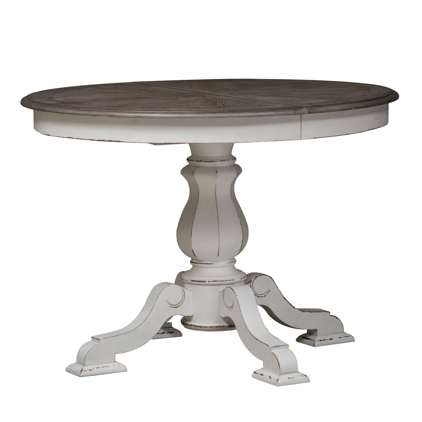 Magnolia Manor - Pedestal Table Set With Upholstered Chairs - Hornell Furniture Outlet