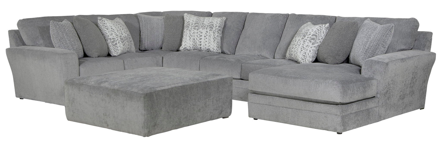 Glacier - Sectional With Cocktail Ottoman - Hornell Furniture Outlet